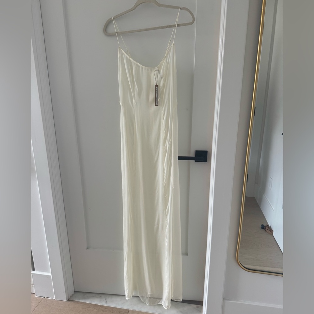 Skims Romance Long Slip Dress - M - Ivory - NWT - Picture 2 of 4